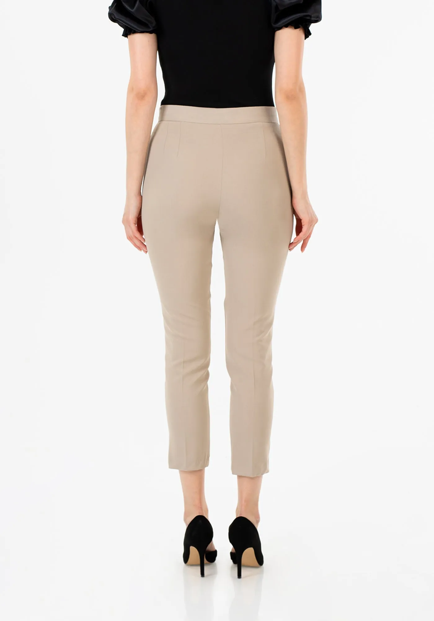 High Waist Slim Fit Stretchy Skinny Work Pants