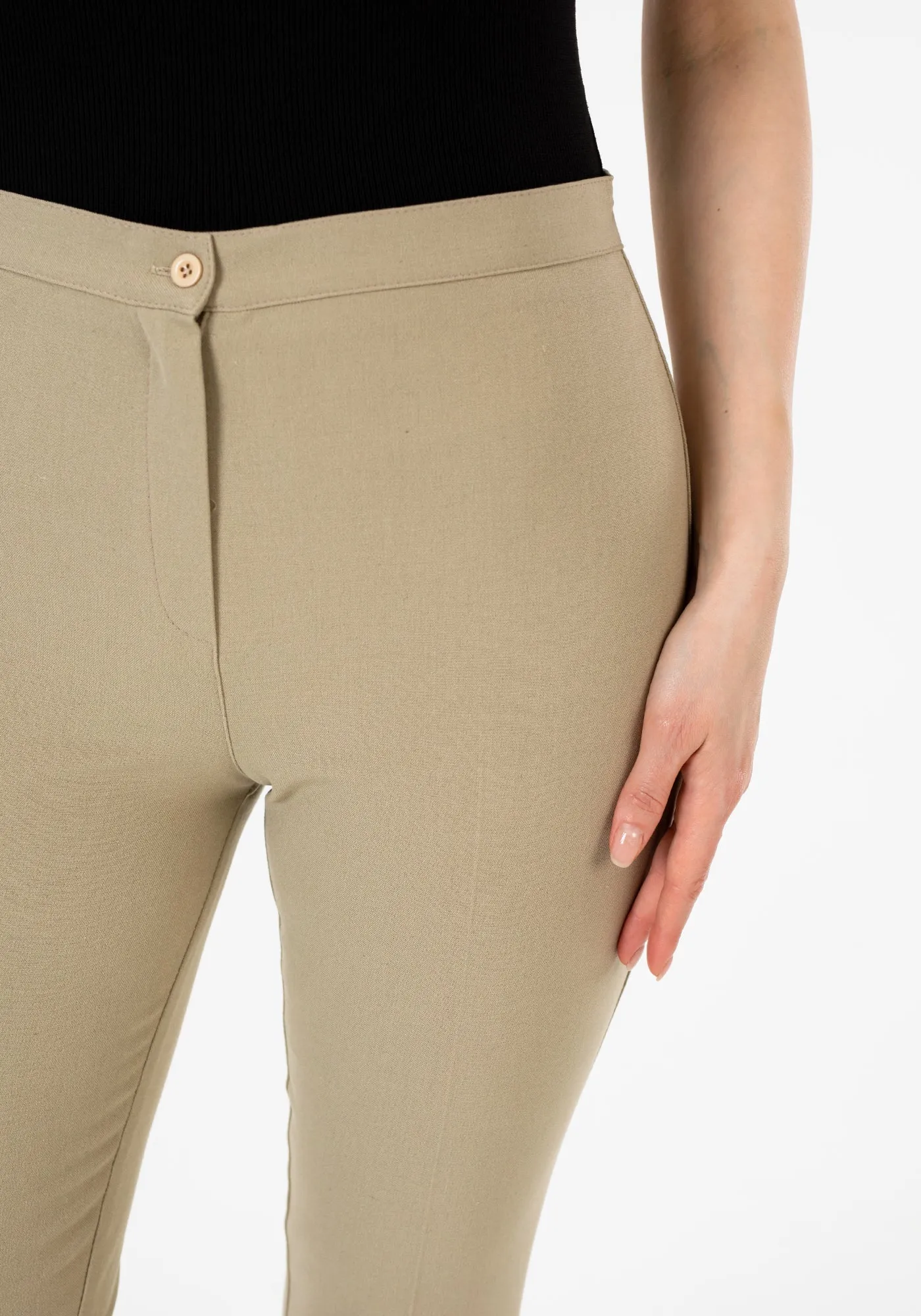 High Waist Slim Fit Stretchy Skinny Work Pants