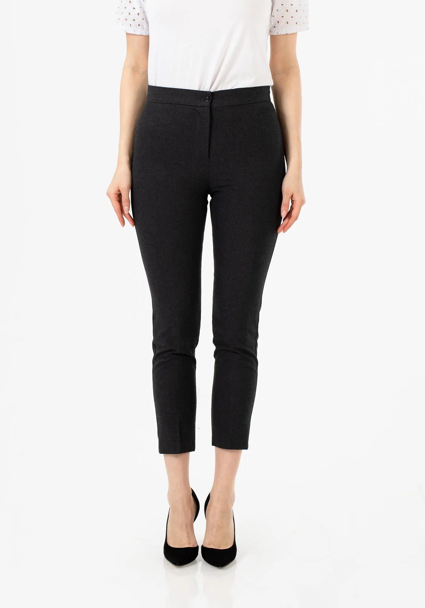 High Waist Slim Fit Stretchy Skinny Work Pants
