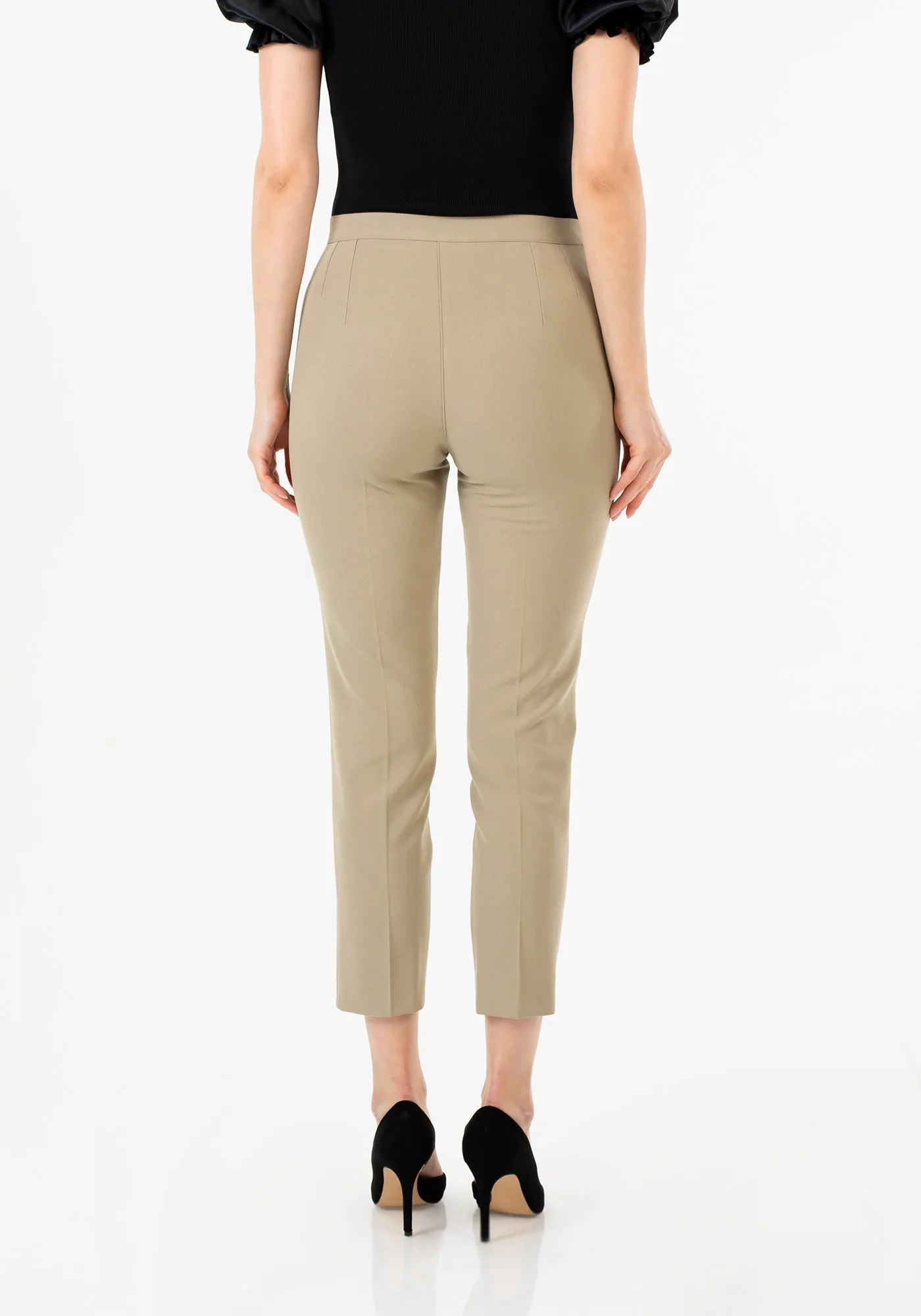 High Waist Slim Fit Stretchy Skinny Work Pants