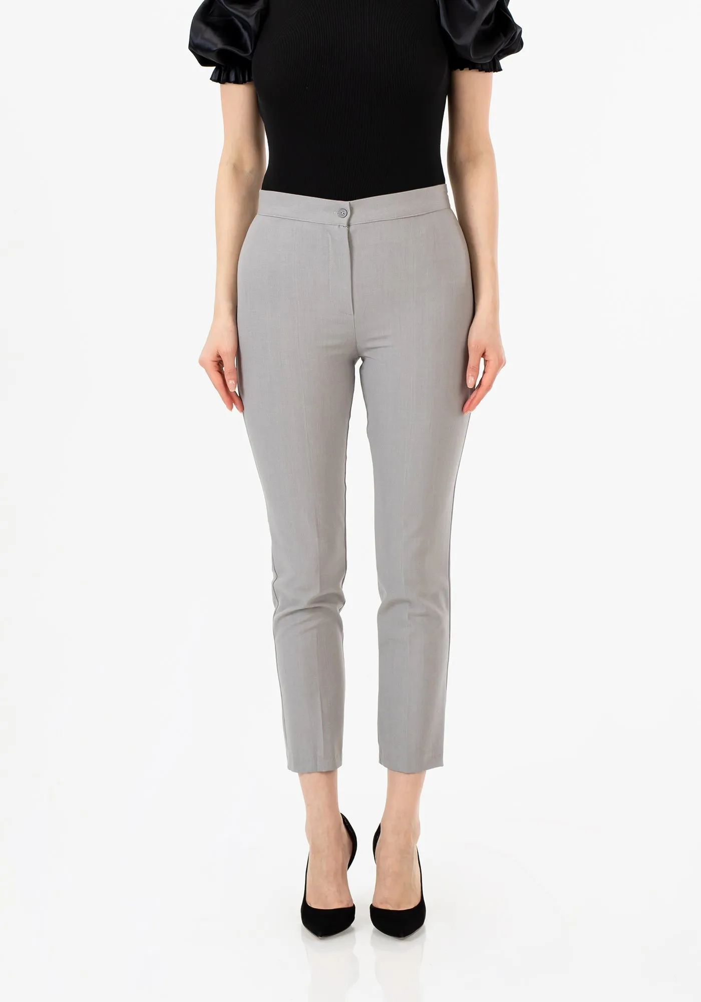 High Waist Slim Fit Stretchy Skinny Work Pants
