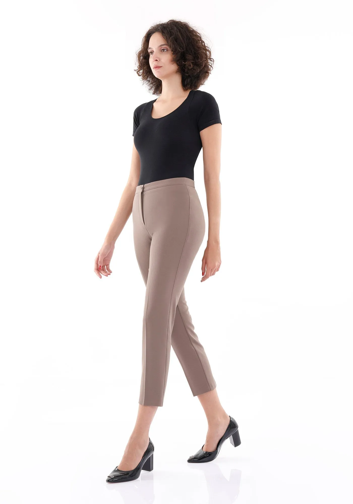 High Waist Slim Fit Stretchy Skinny Work Pants