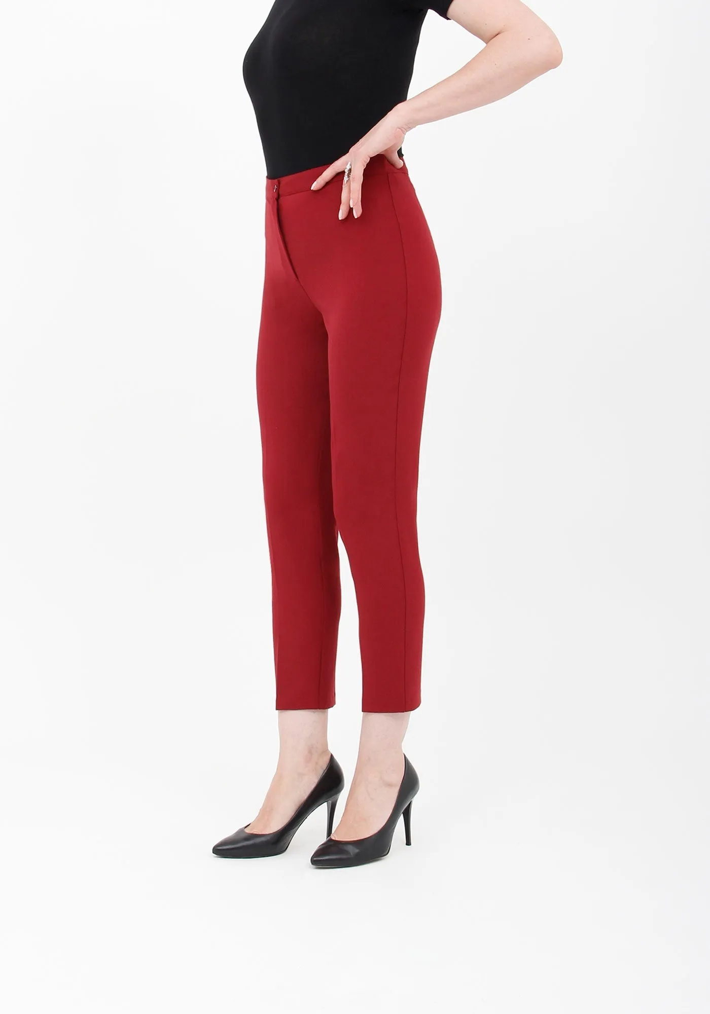High Waist Slim Fit Stretchy Skinny Work Pants