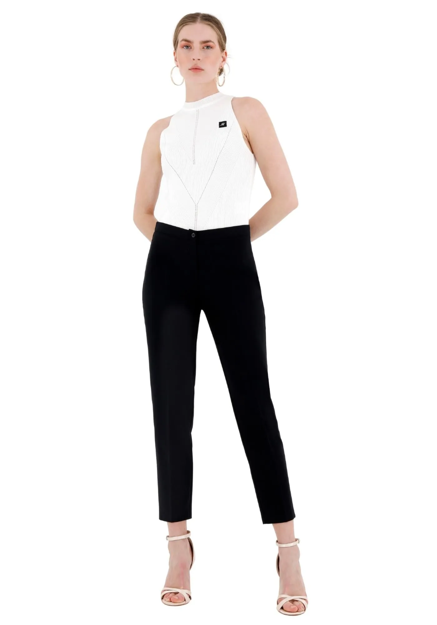 High Waist Slim Fit Stretchy Skinny Work Pants