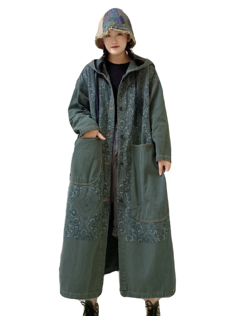 Hooded Down Jacket for Printing Coat