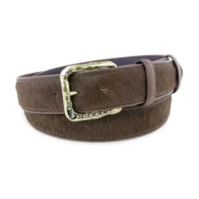 Horse Chestnut Pony Hair Crystal Belt