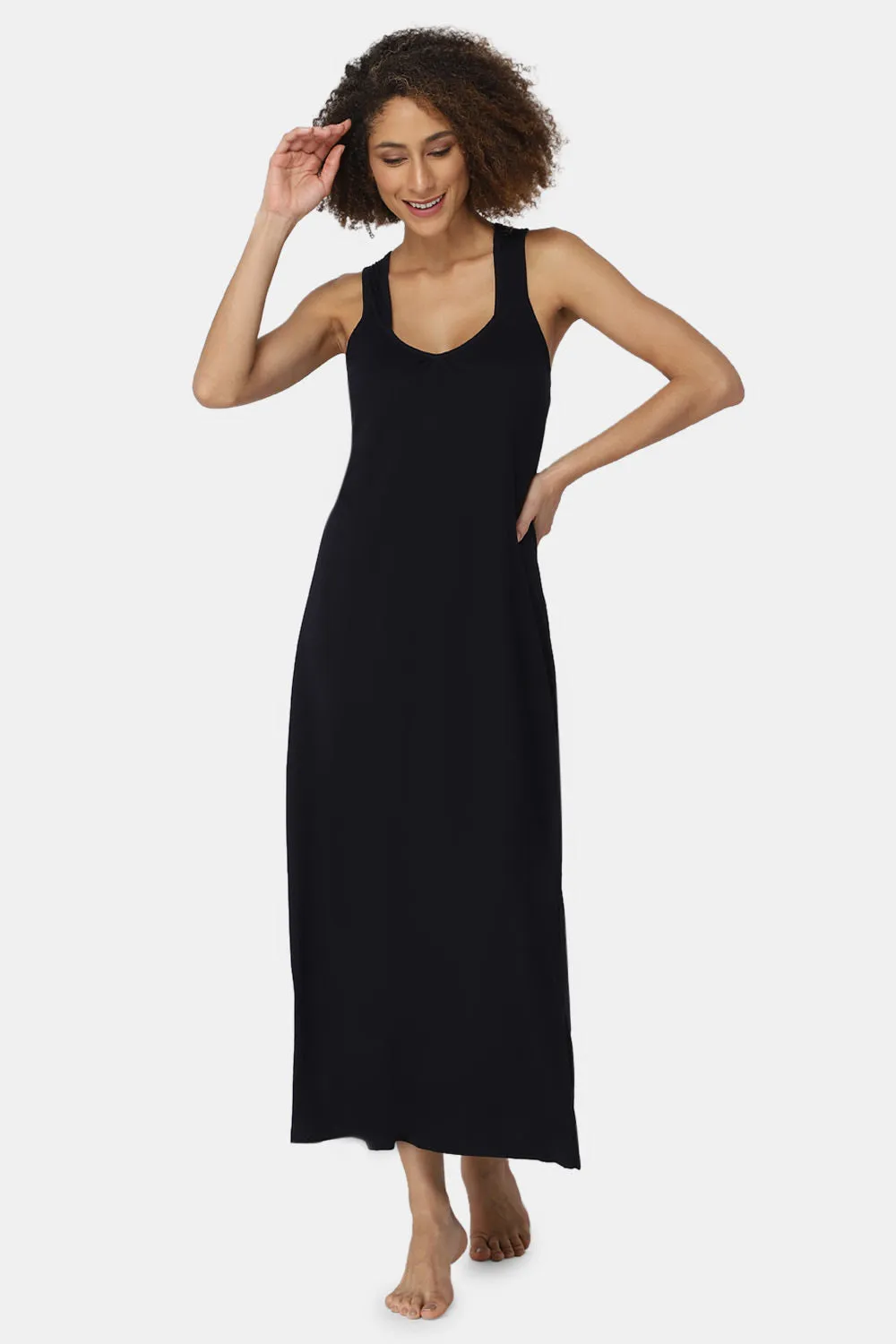 Intimacy Sleeveless Full-Length Night Slip | Ultra-Soft Cotton Comfort for All Seasons