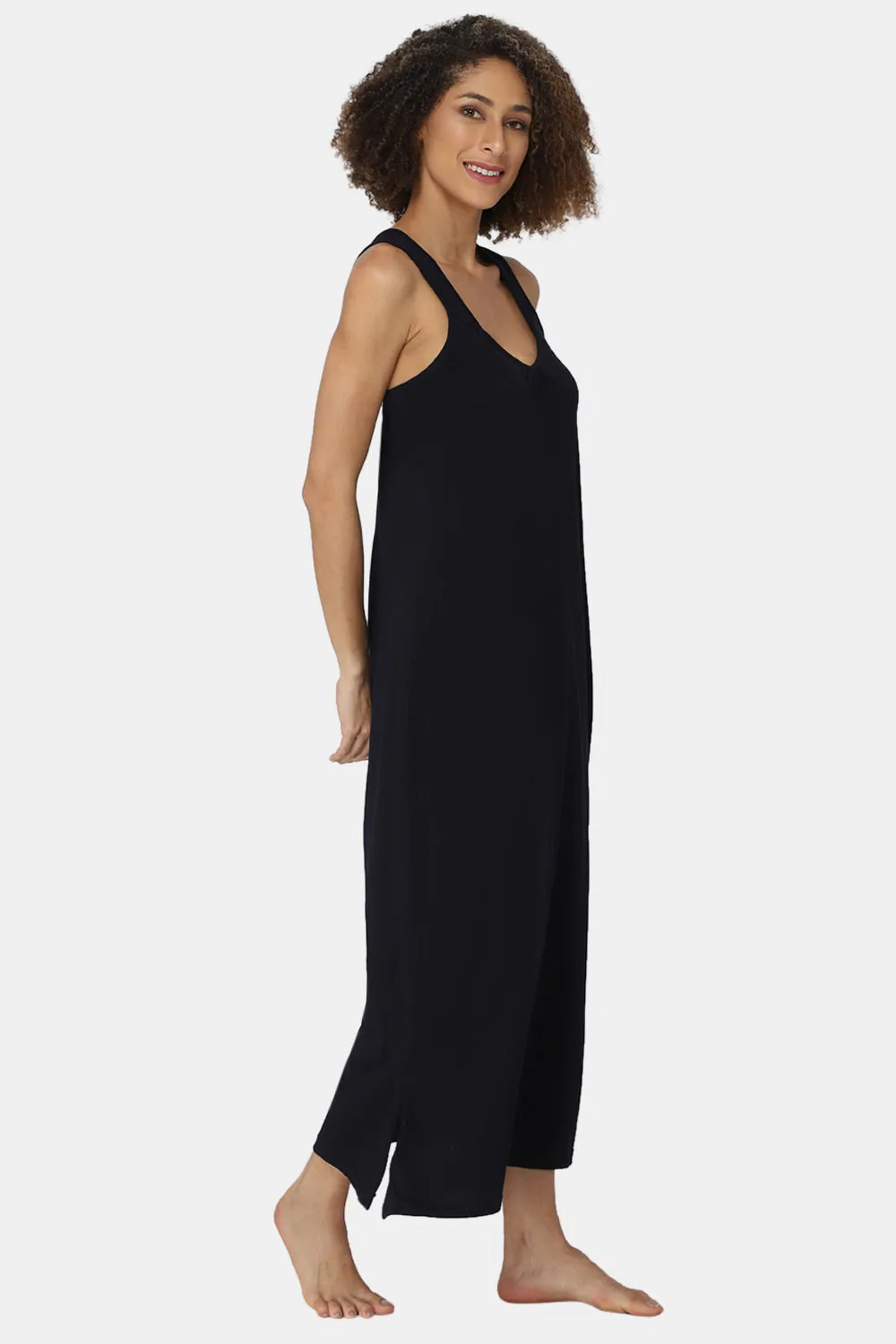 Intimacy Sleeveless Full-Length Night Slip | Ultra-Soft Cotton Comfort for All Seasons