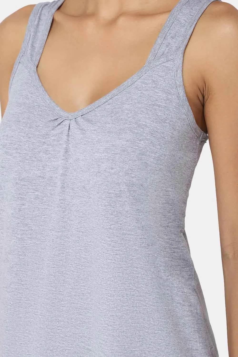 Intimacy Sleeveless Full-Length Night Slip | Ultra-Soft Cotton Comfort for All Seasons