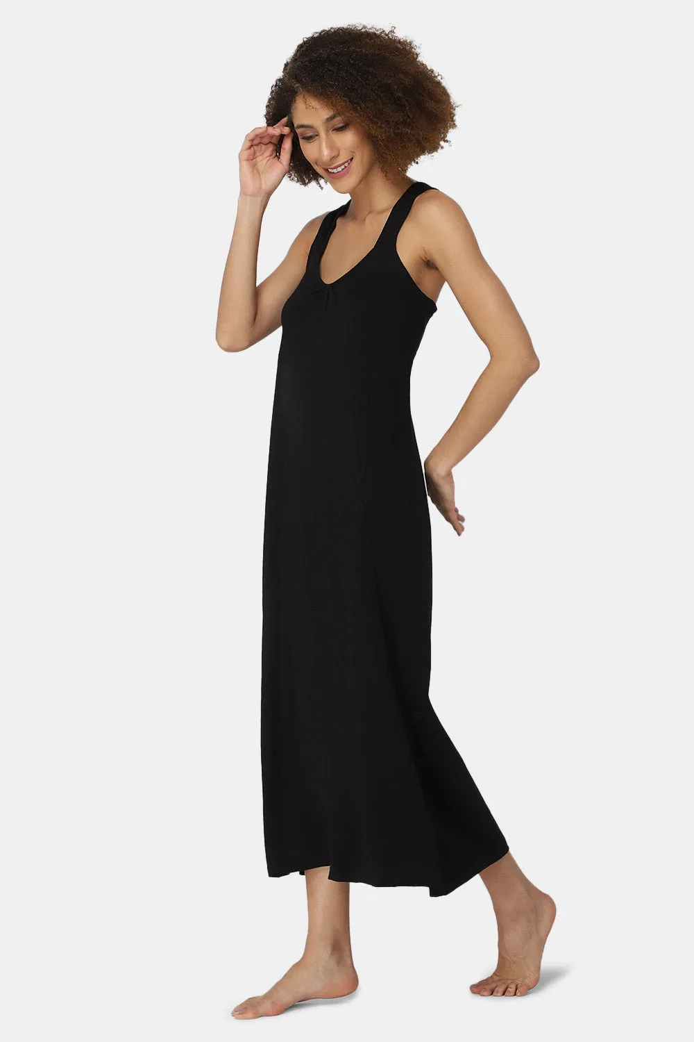 Intimacy Sleeveless Full-Length Night Slip | Ultra-Soft Cotton Comfort for All Seasons