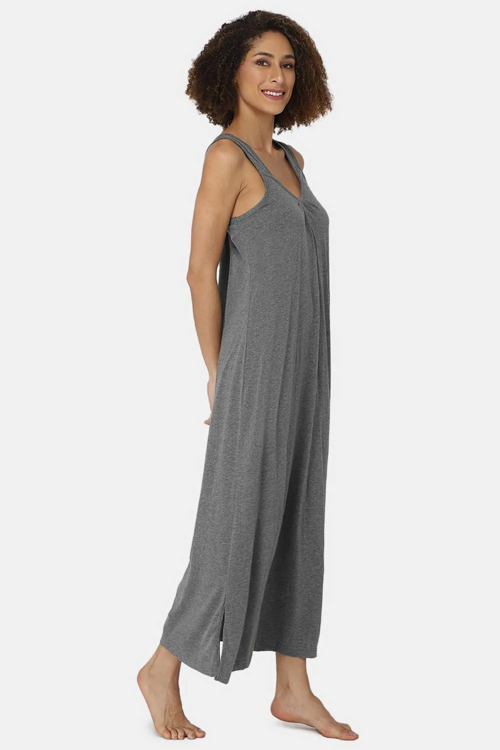 Intimacy Sleeveless Full-Length Night Slip | Ultra-Soft Cotton Comfort for All Seasons
