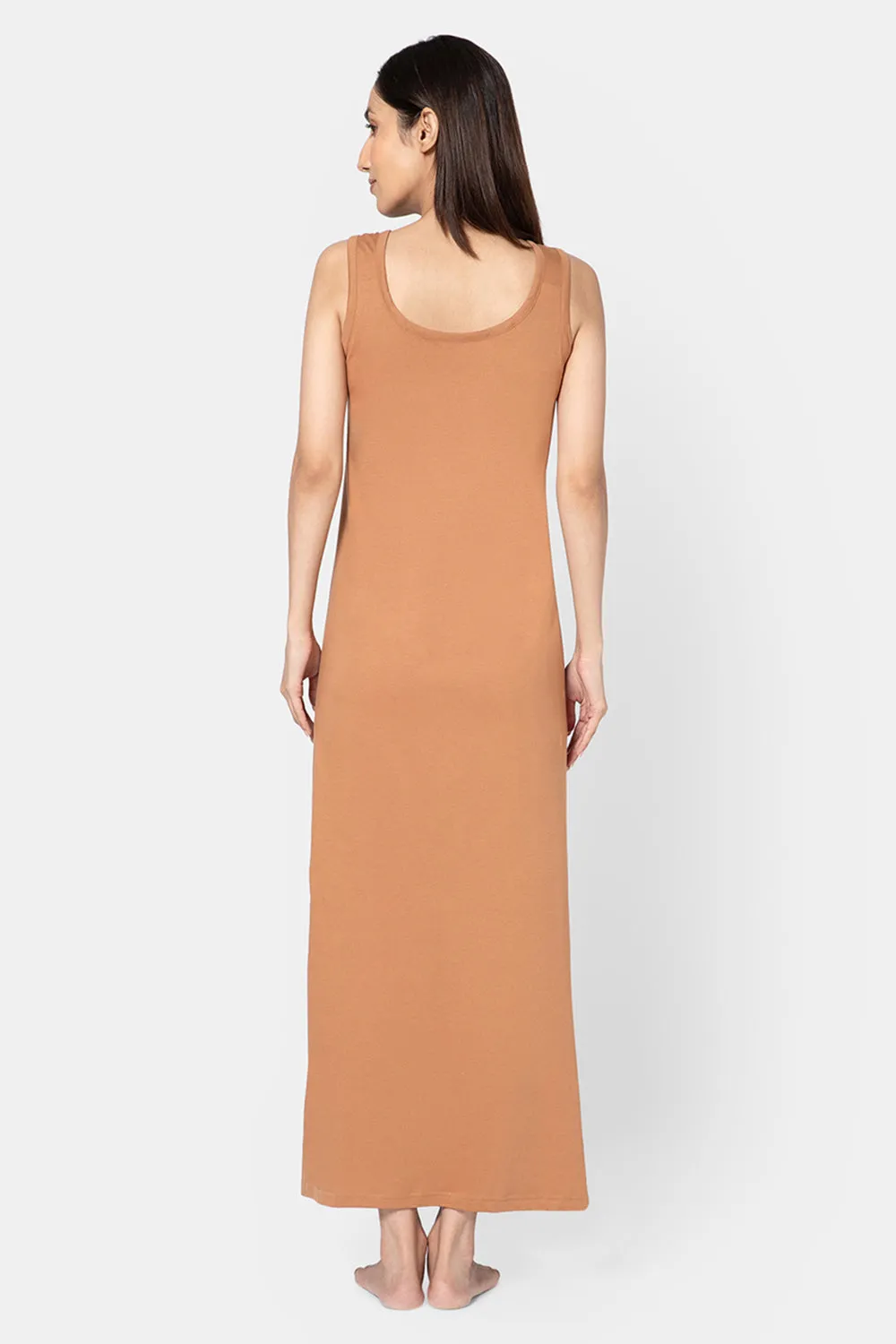 Intimacy Sleeveless Full-Length Night Slip | Ultra-Soft Cotton Comfort for All Seasons