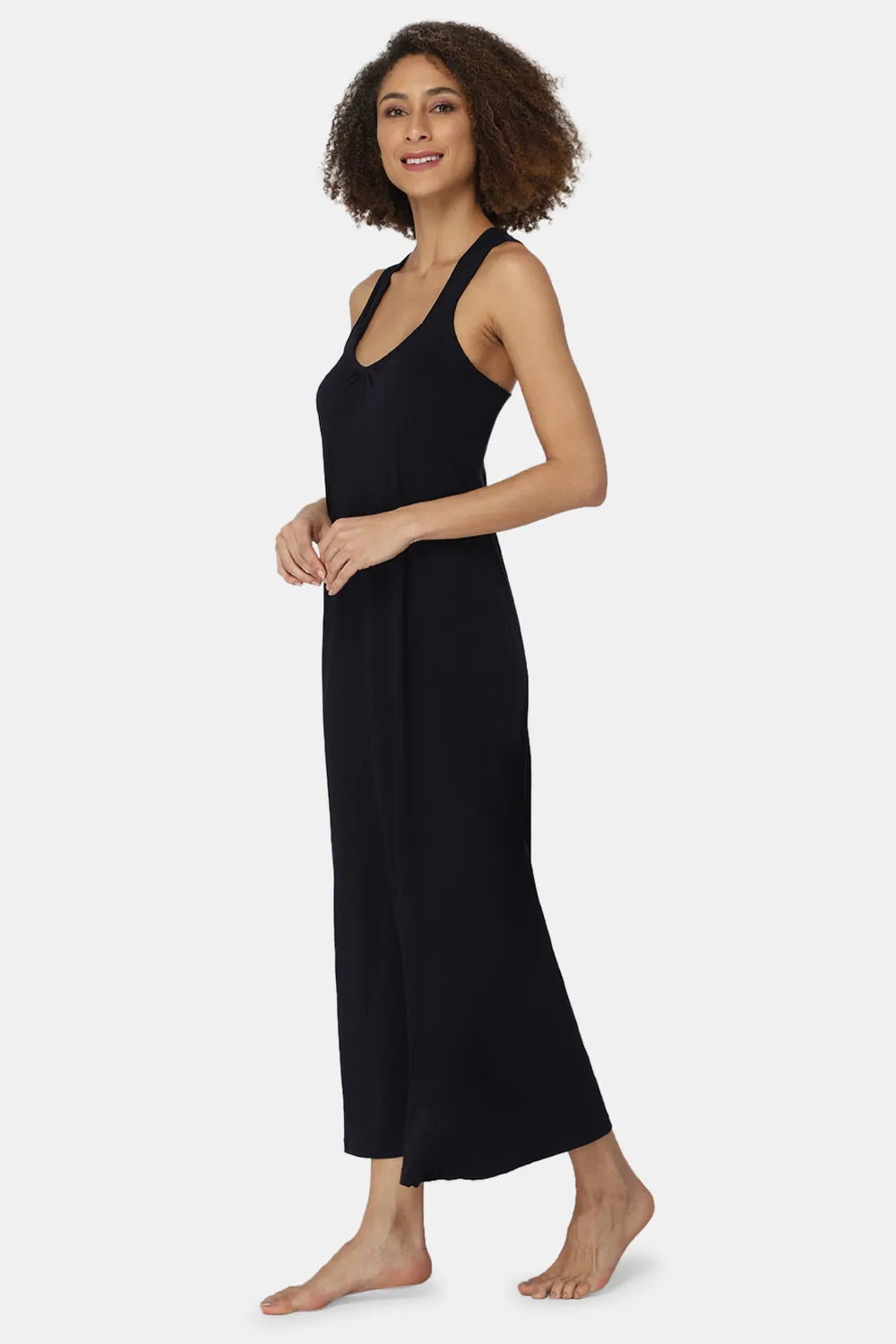 Intimacy Sleeveless Full-Length Night Slip | Ultra-Soft Cotton Comfort for All Seasons