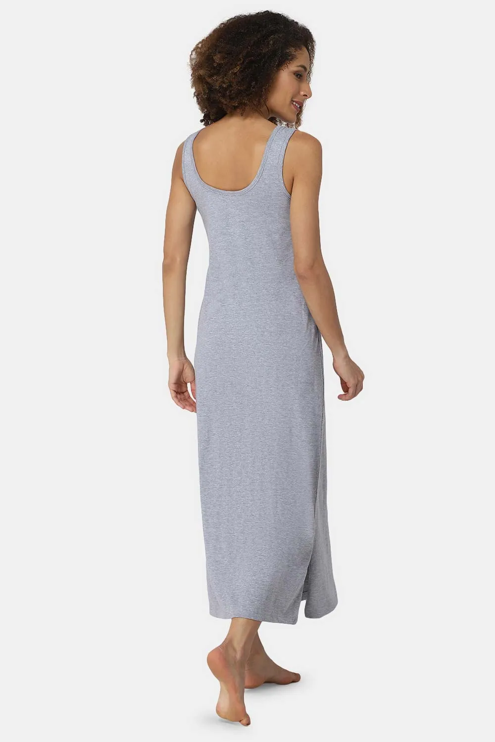 Intimacy Sleeveless Full-Length Night Slip | Ultra-Soft Cotton Comfort for All Seasons