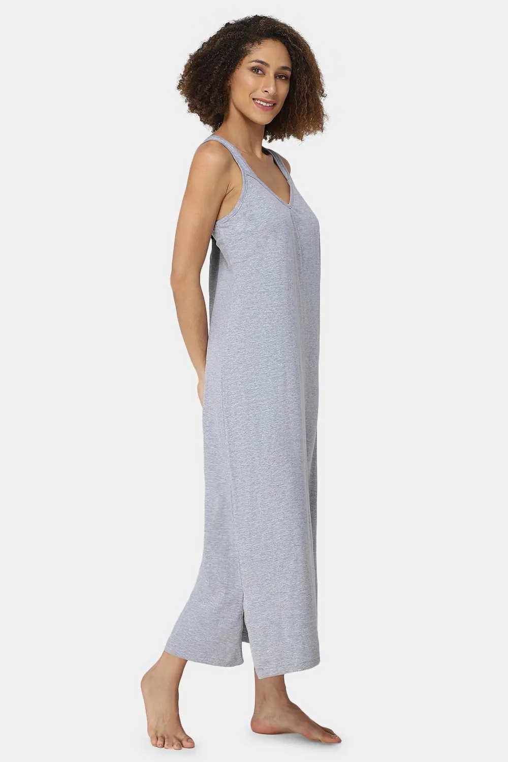 Intimacy Sleeveless Full-Length Night Slip | Ultra-Soft Cotton Comfort for All Seasons