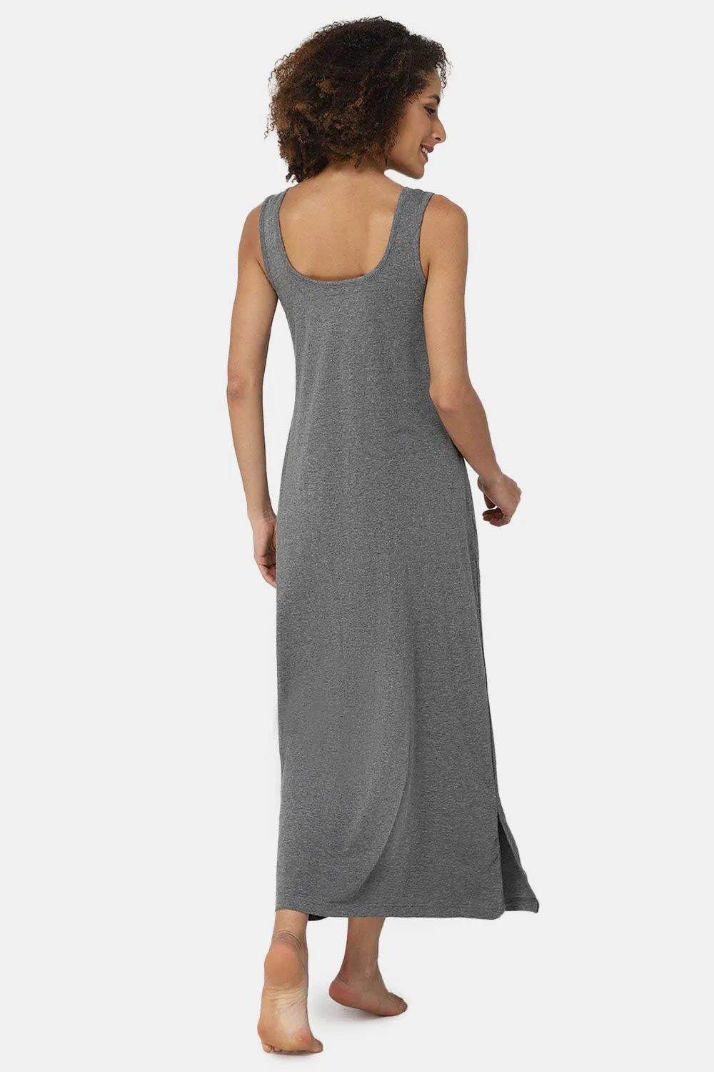 Intimacy Sleeveless Full-Length Night Slip | Ultra-Soft Cotton Comfort for All Seasons