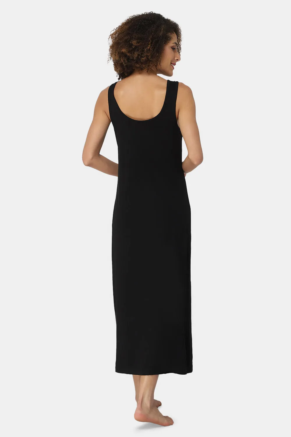 Intimacy Sleeveless Full-Length Night Slip | Ultra-Soft Cotton Comfort for All Seasons