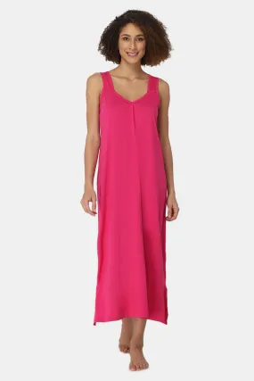 Intimacy Sleeveless Full-Length Night Slip | Ultra-Soft Cotton Comfort for All Seasons