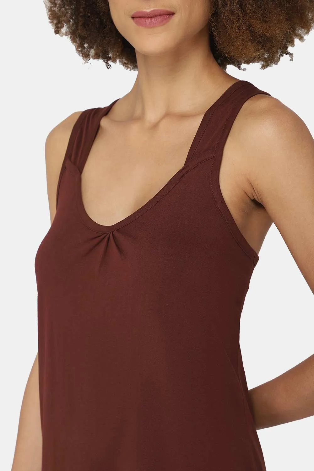 Intimacy Sleeveless Full-Length Night Slip | Ultra-Soft Cotton Comfort for All Seasons