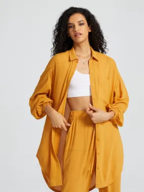 Jenna Crinkle Gauze Shirt