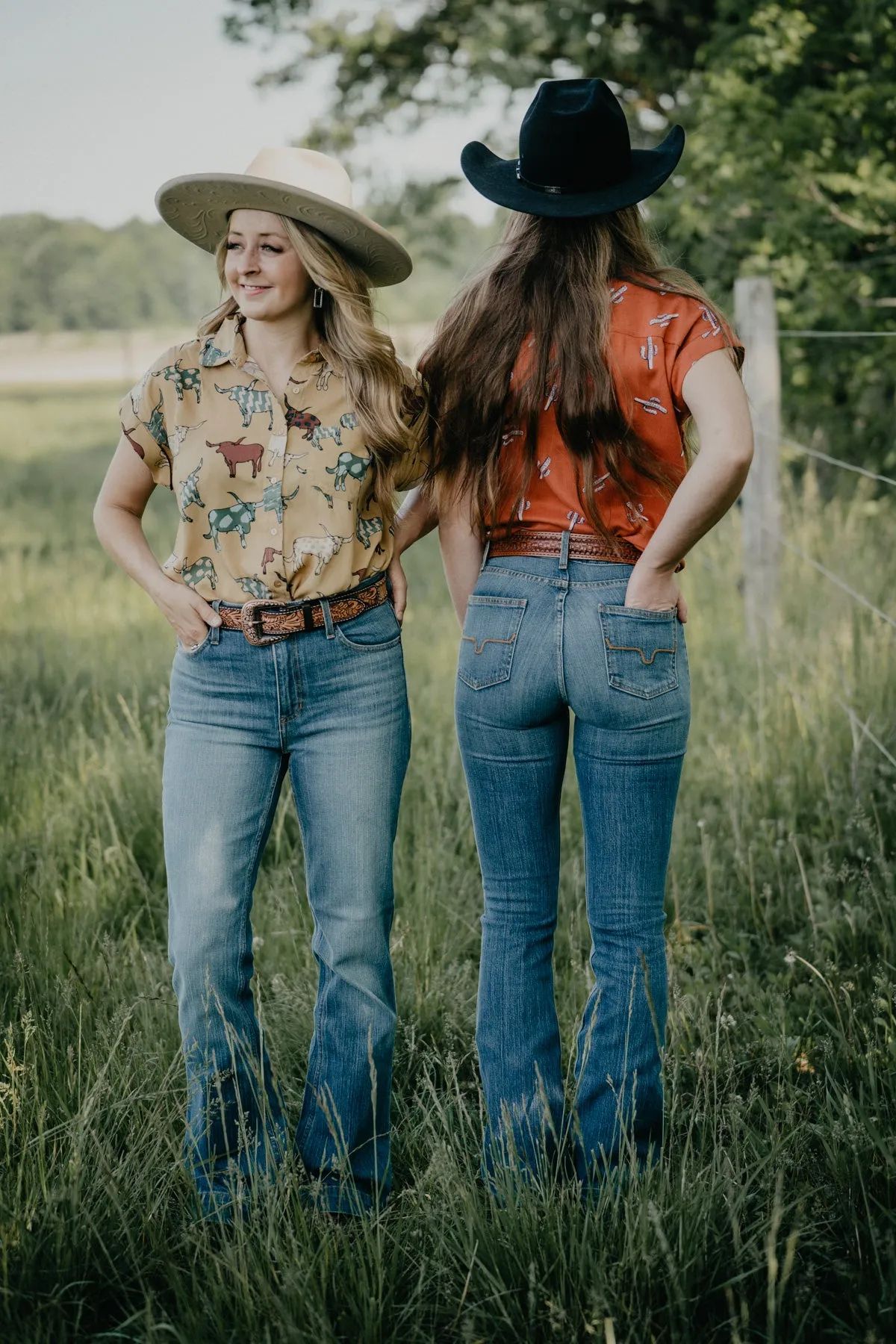 Jennifer High Rise Flare Jean by Kimes Ranch (Mid Wash)