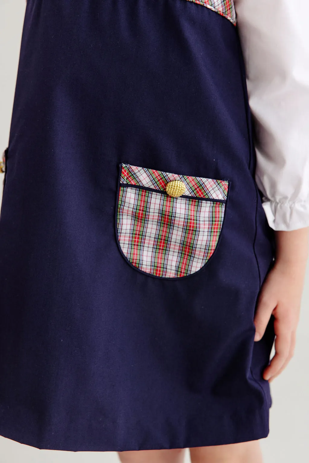 Jill Jumper - Nantucket Navy with Merritt Park Plaid