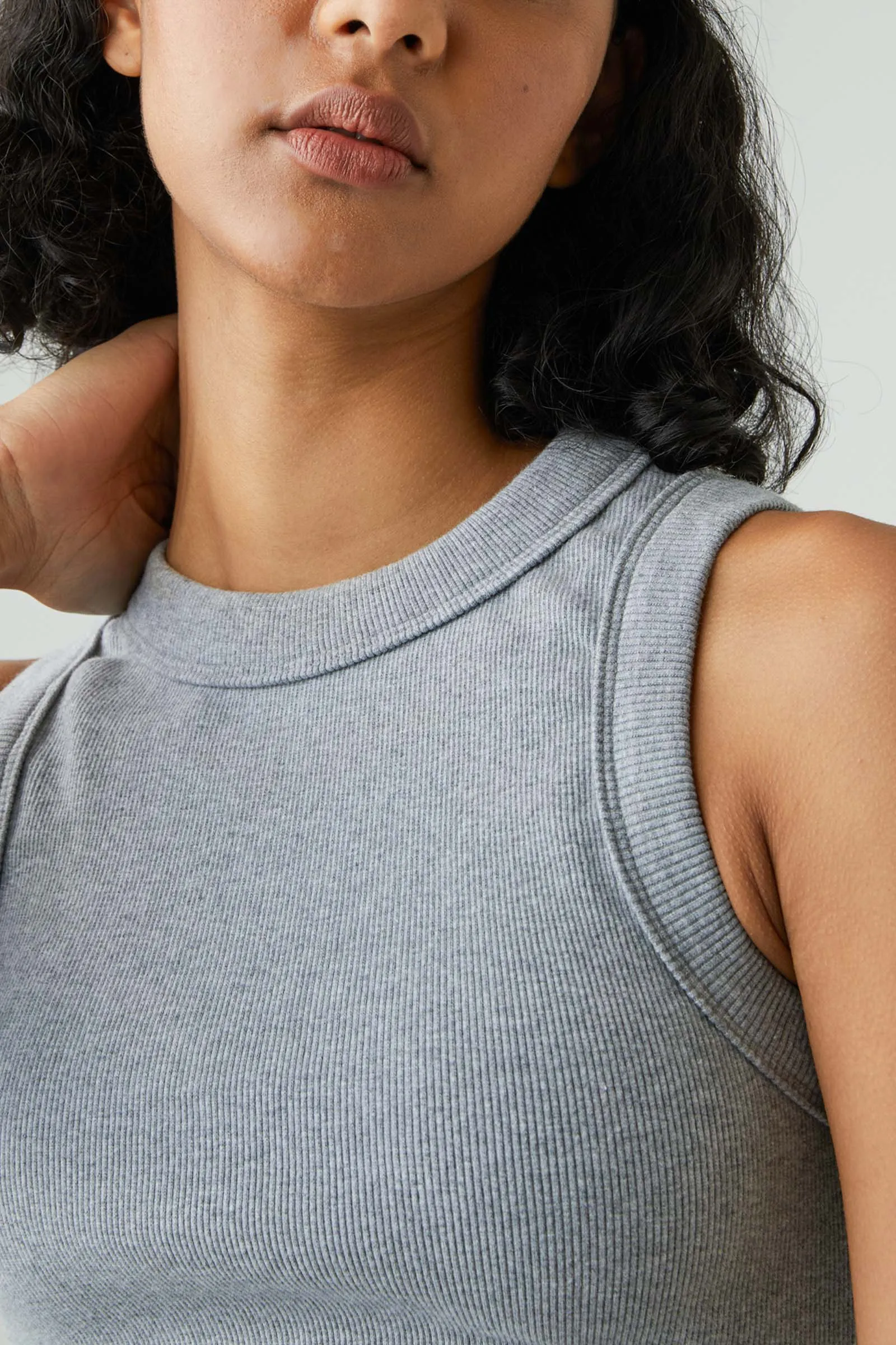 Jonesy Singlet - Grey Marle