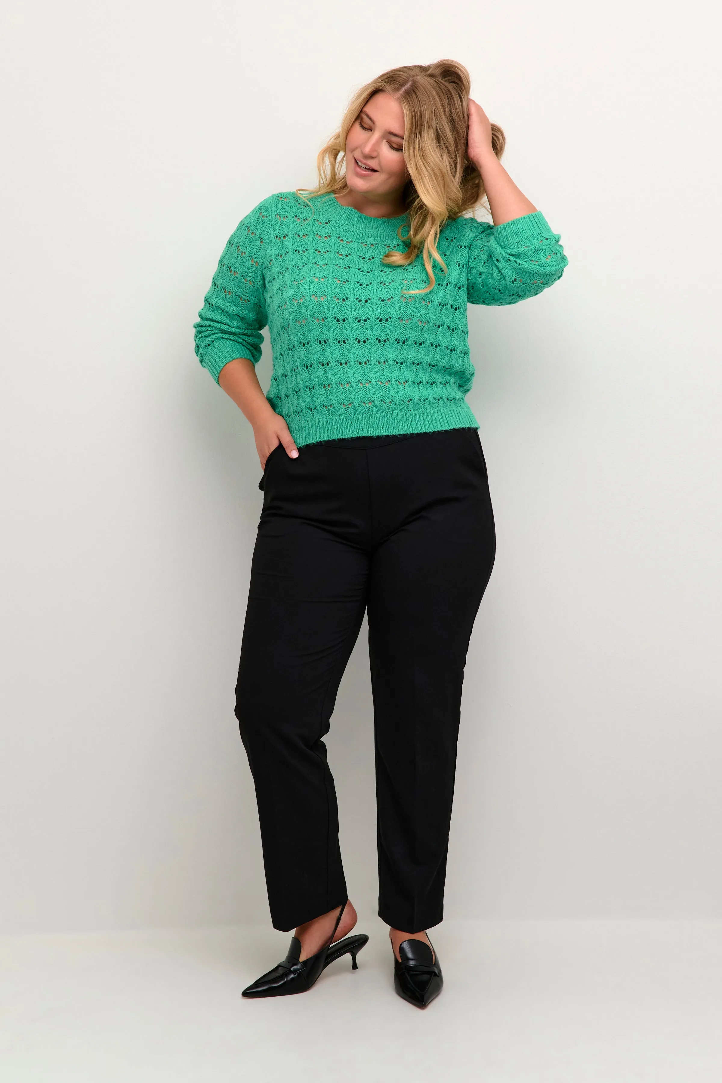 Kaffe Curve Helena Knit in Green