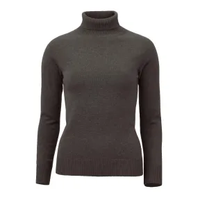 Laksen Westminster Ladies Lambswool Roll Neck Jumper - Biscuit