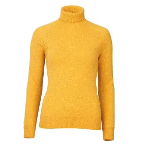Laksen Westminster Ladies Lambswool Roll Neck Jumper - Gorse