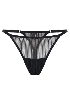 Lessie Black Thongs