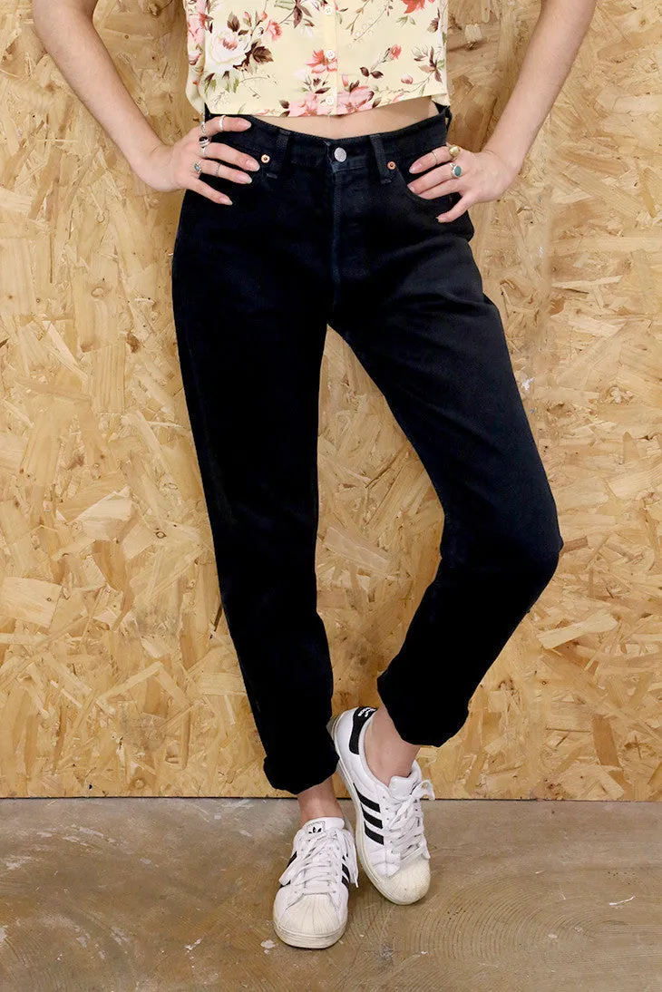 Levi's 501 Black Boyfriend Jeans