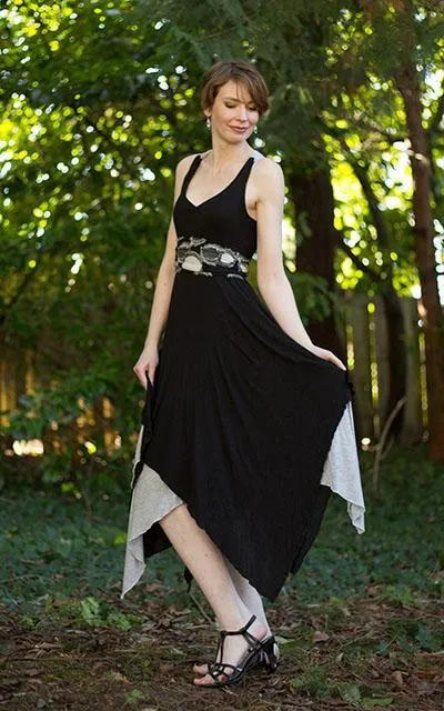Lilium Dress, Reversible - Super Nova with Assorted Jersey Knit - SOLD OUT!