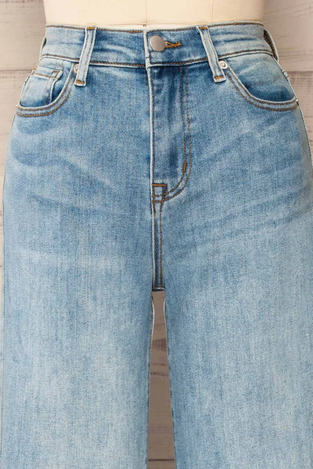 Lisaeter | High-Waisted Straight Leg Jeans