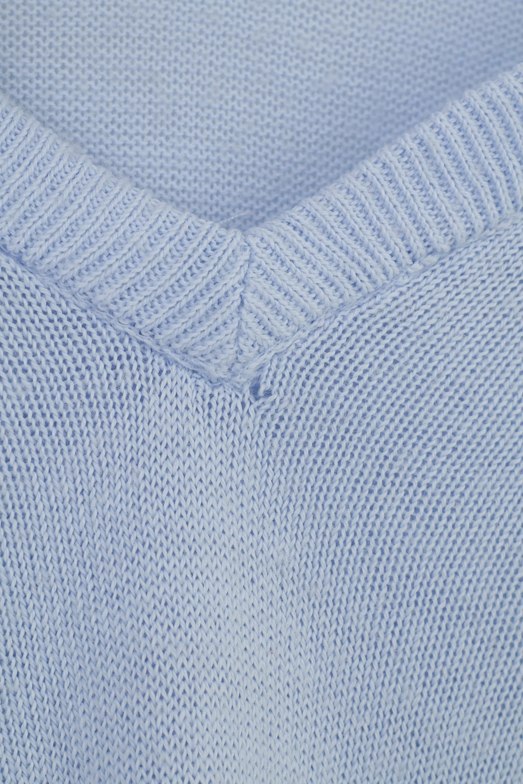 Lonsdale Men L Jumper Blue V Neck England Acrylic Logo Classic Top