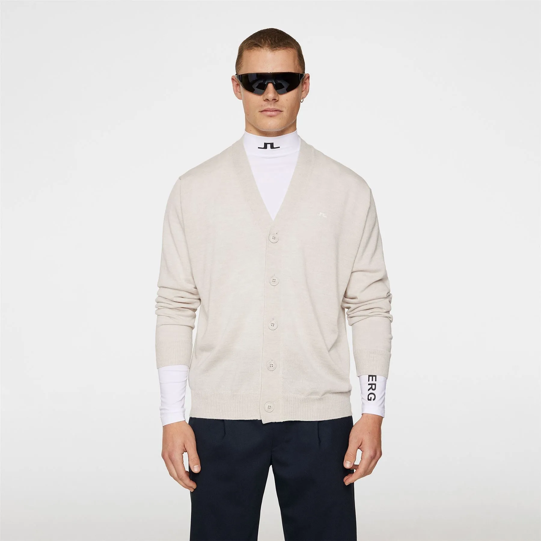 Lucas Knitted Cardigan Moonbeam - AW24