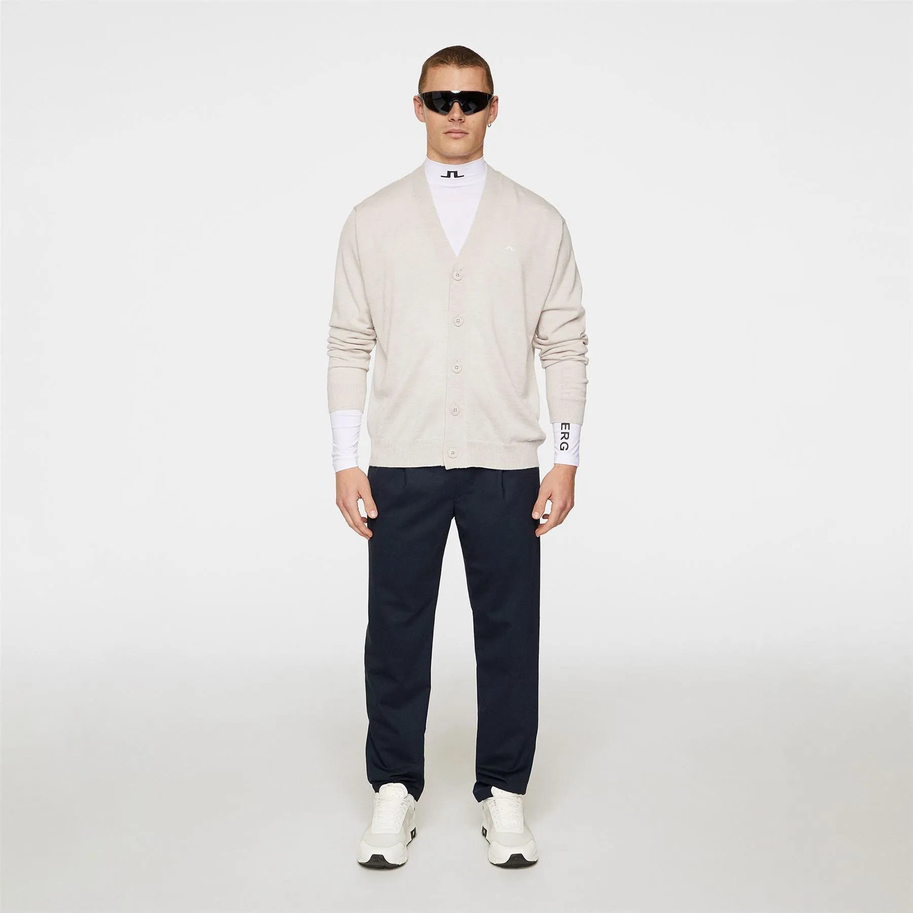 Lucas Knitted Cardigan Moonbeam - AW24
