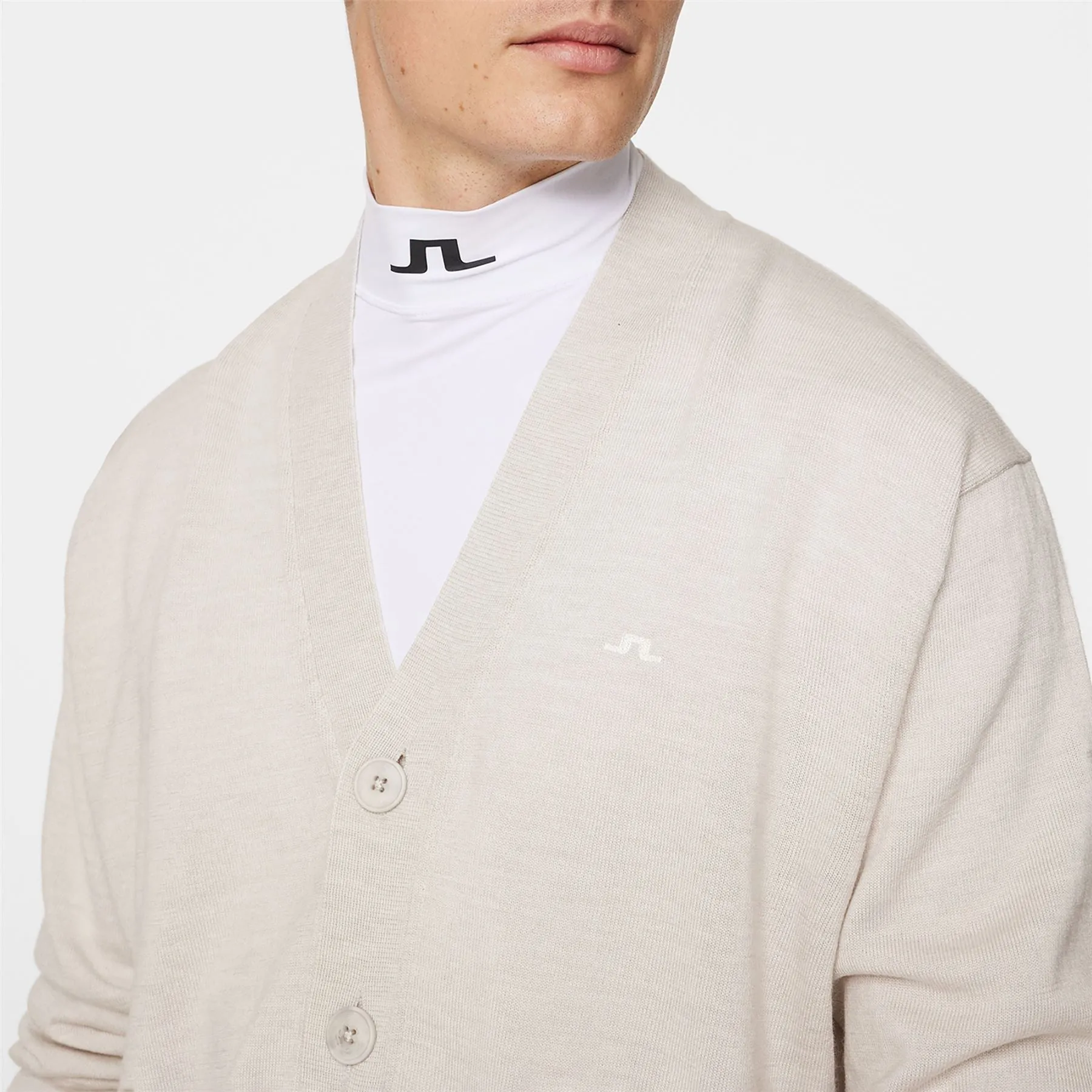 Lucas Knitted Cardigan Moonbeam - AW24