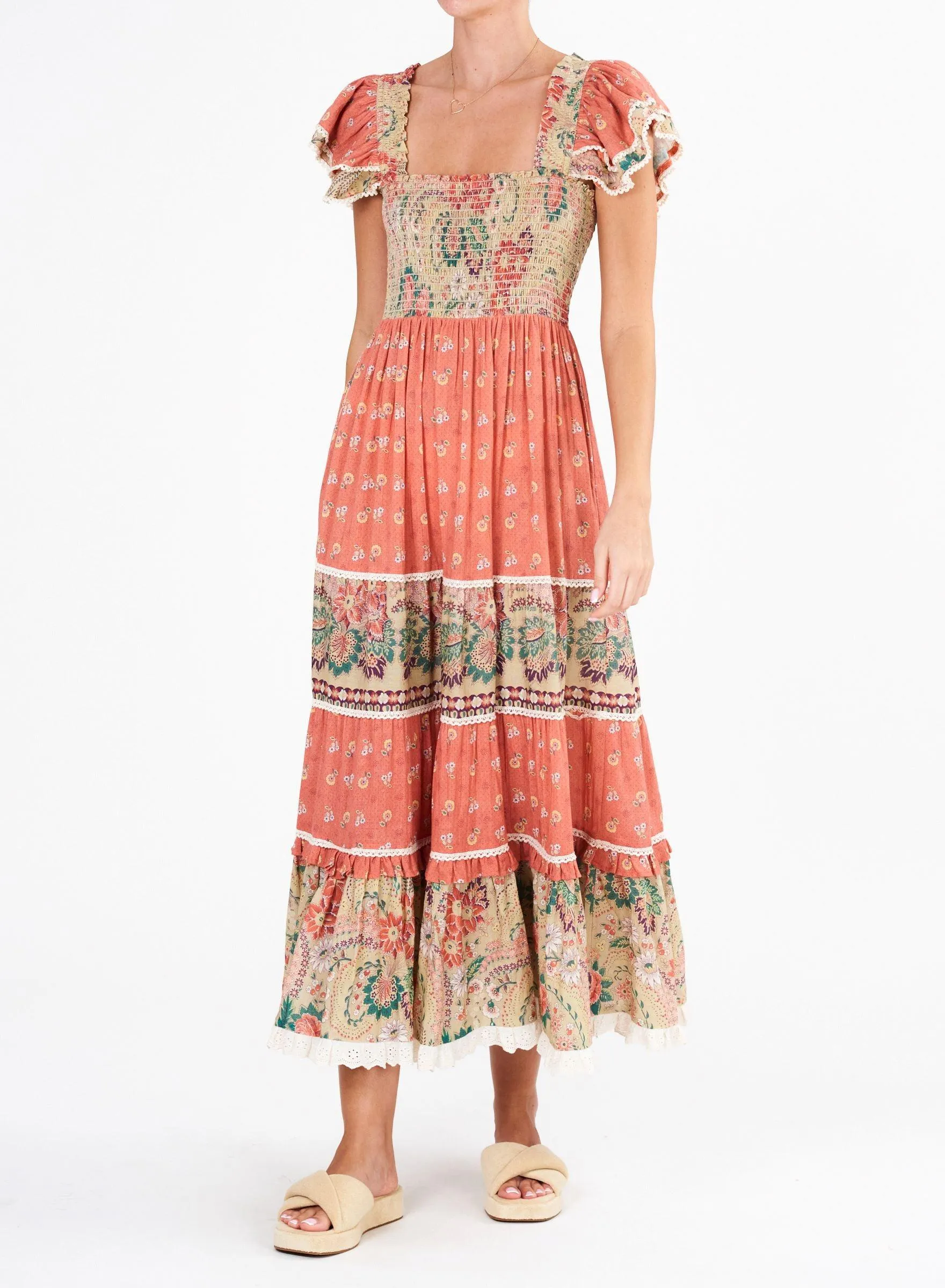 Mabe Dulcie Print Maxi Sundress