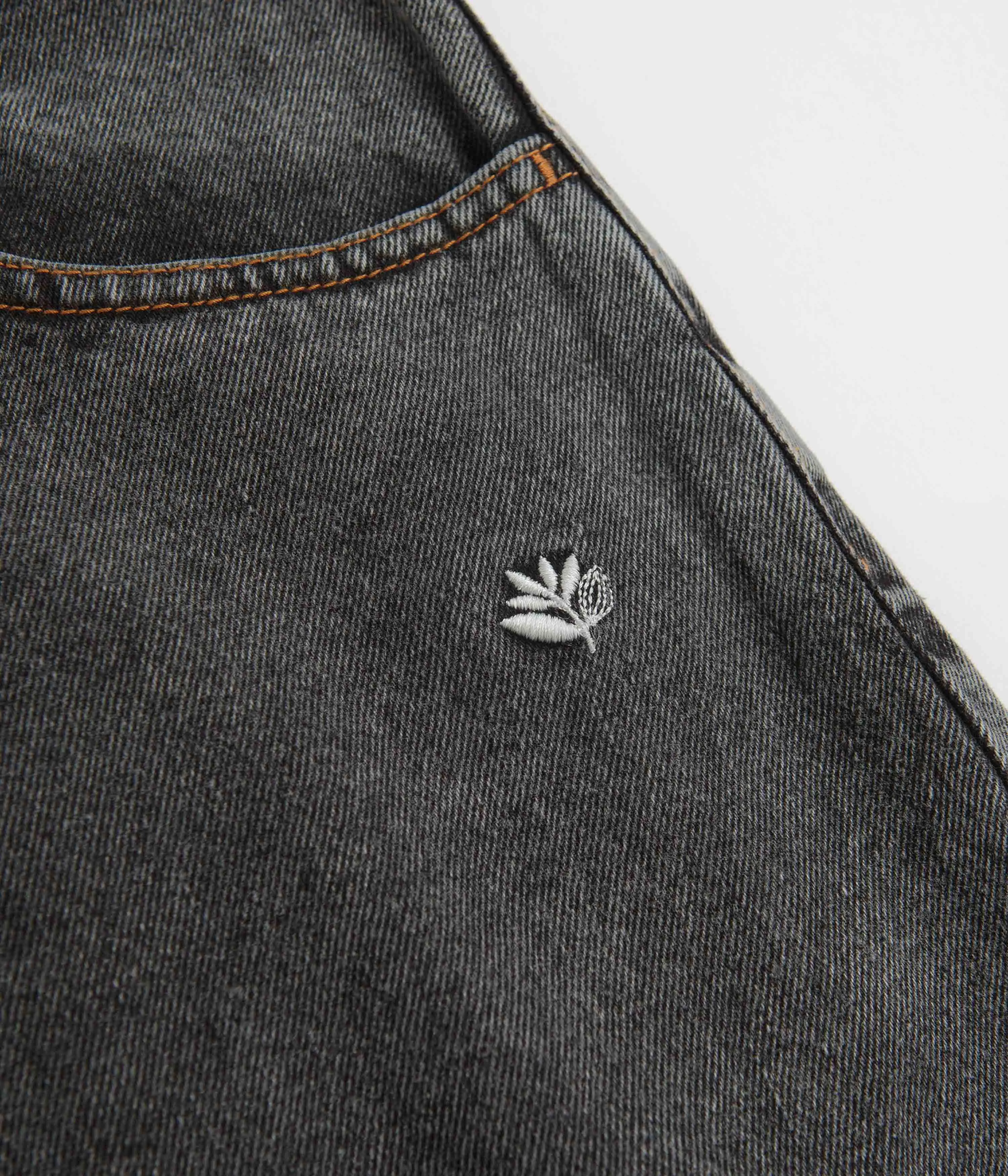 Magenta OG 2 Tone Jeans - Distressed Black Denim / Off White