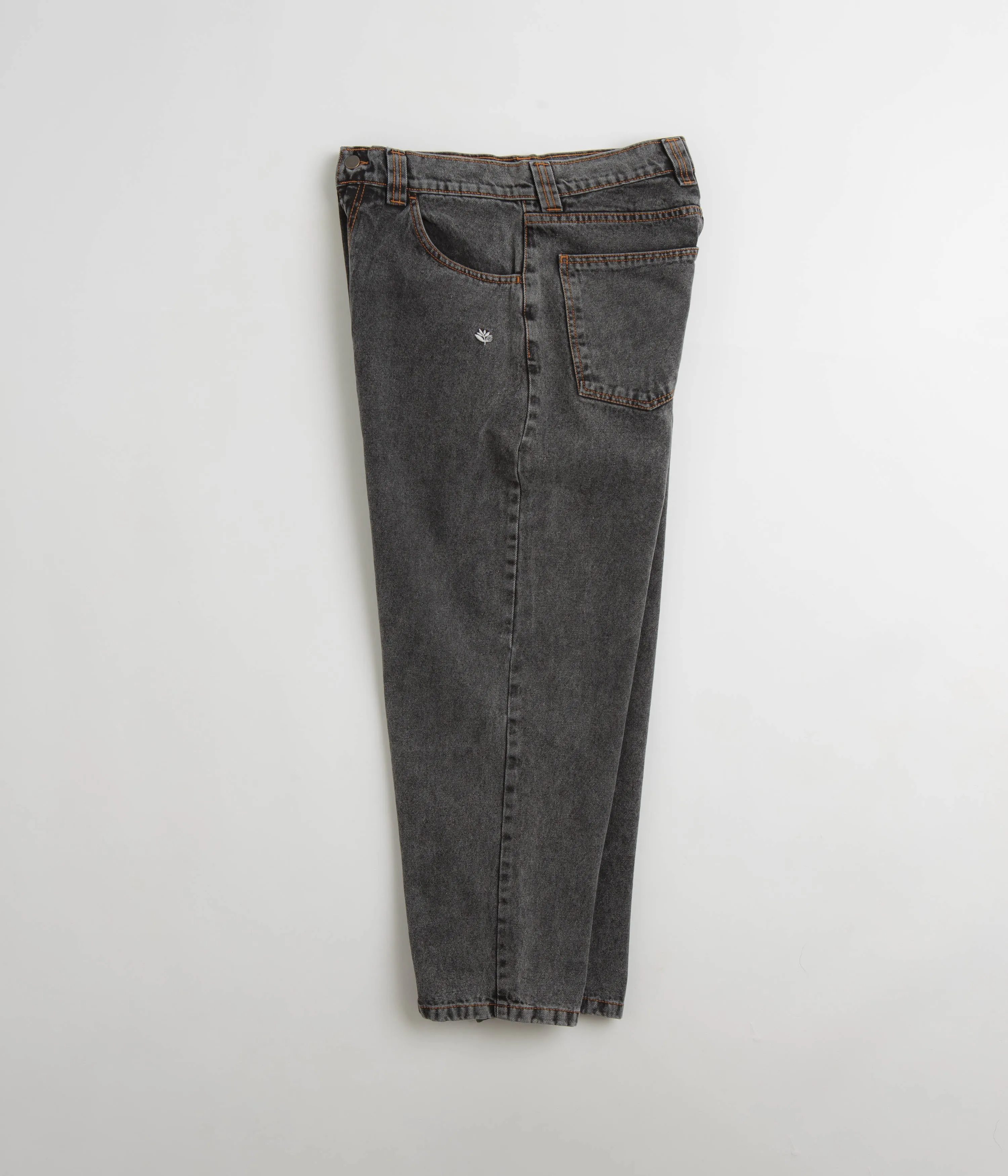 Magenta OG 2 Tone Jeans - Distressed Black Denim / Off White
