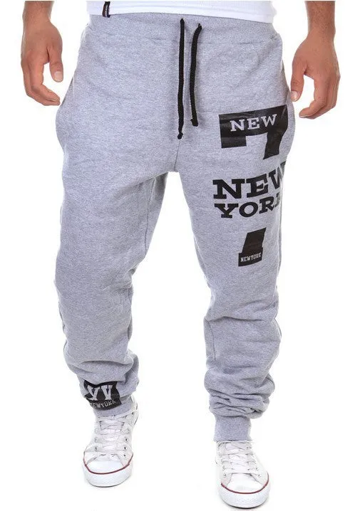 Men’s Graphic Print Jogger Pants – Urban Streetwear Style