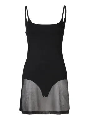 Mini Maille Roupao Black Dress