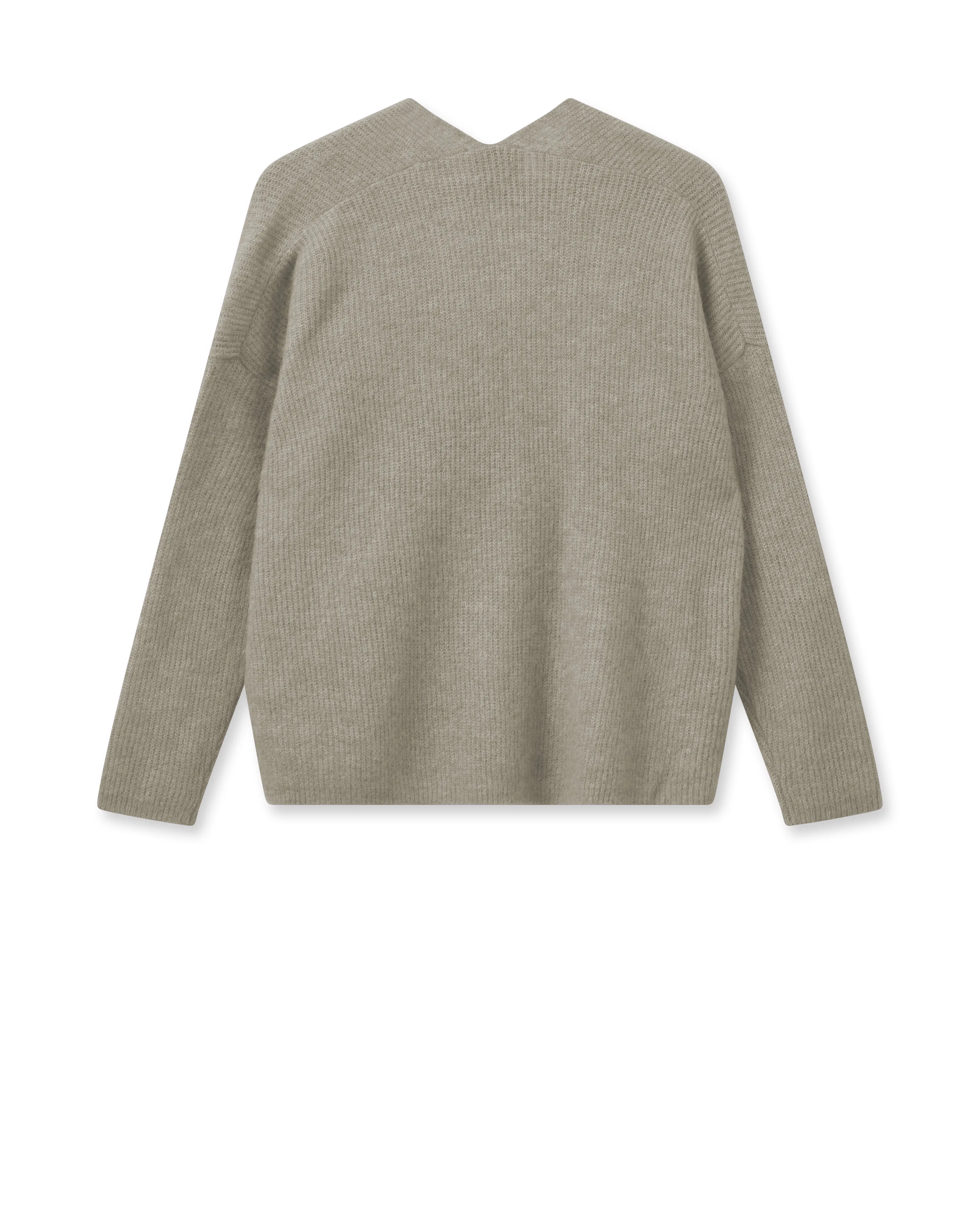 MMThora V Neck Feather Grey