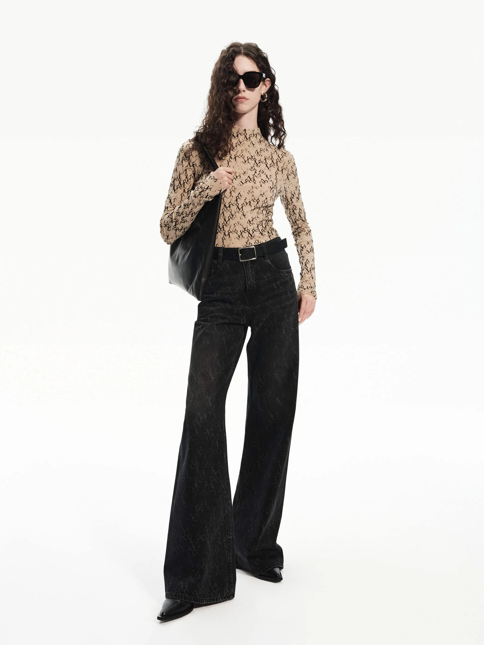 Monogram Flare Jeans
