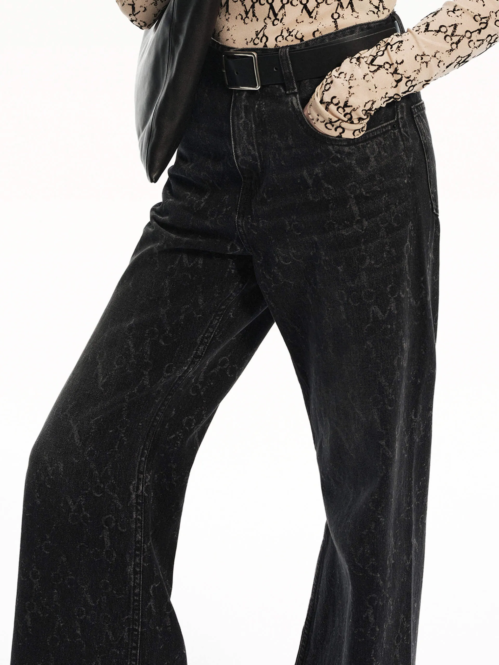 Monogram Flare Jeans
