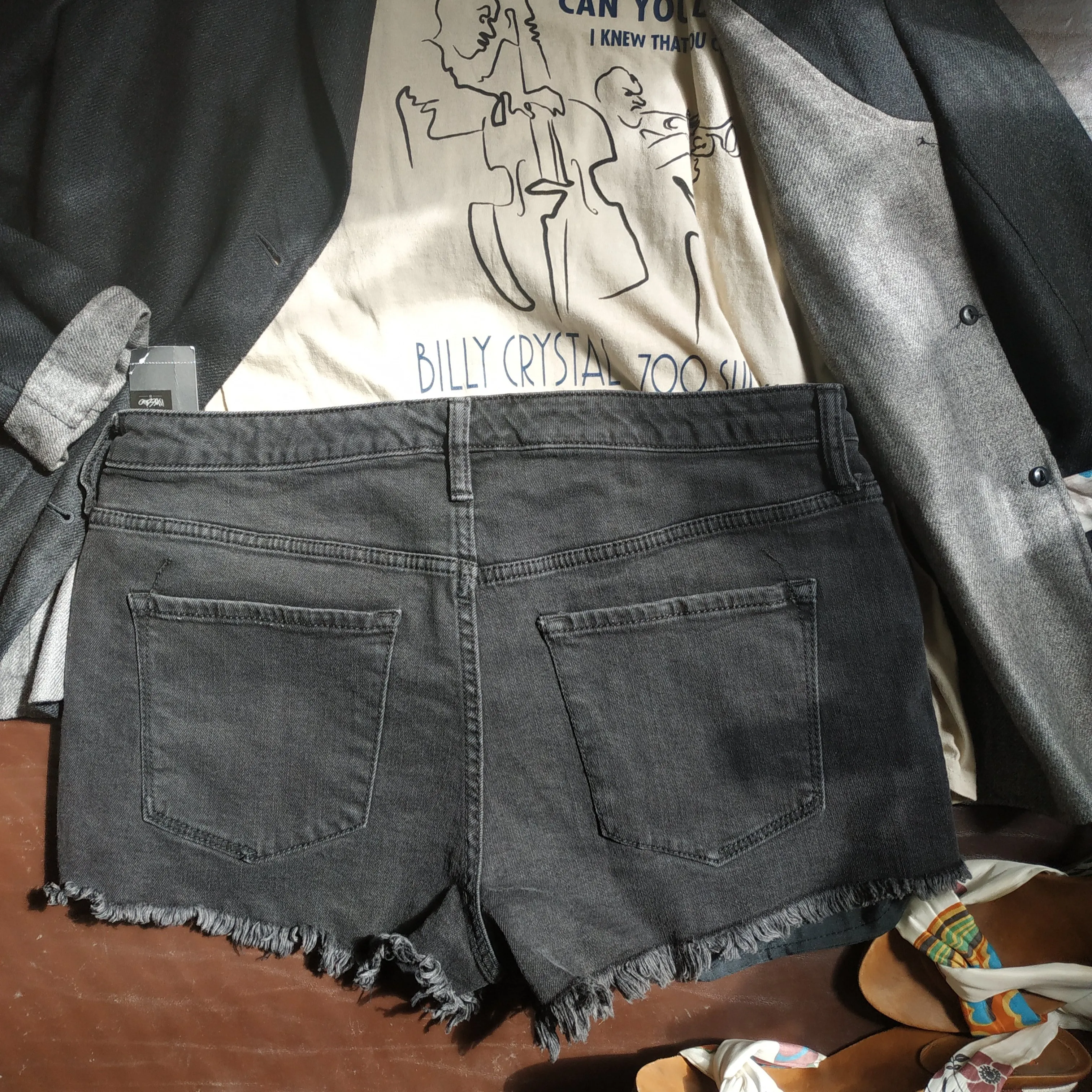 Mossimo High Rise Denim Shorts Size 14