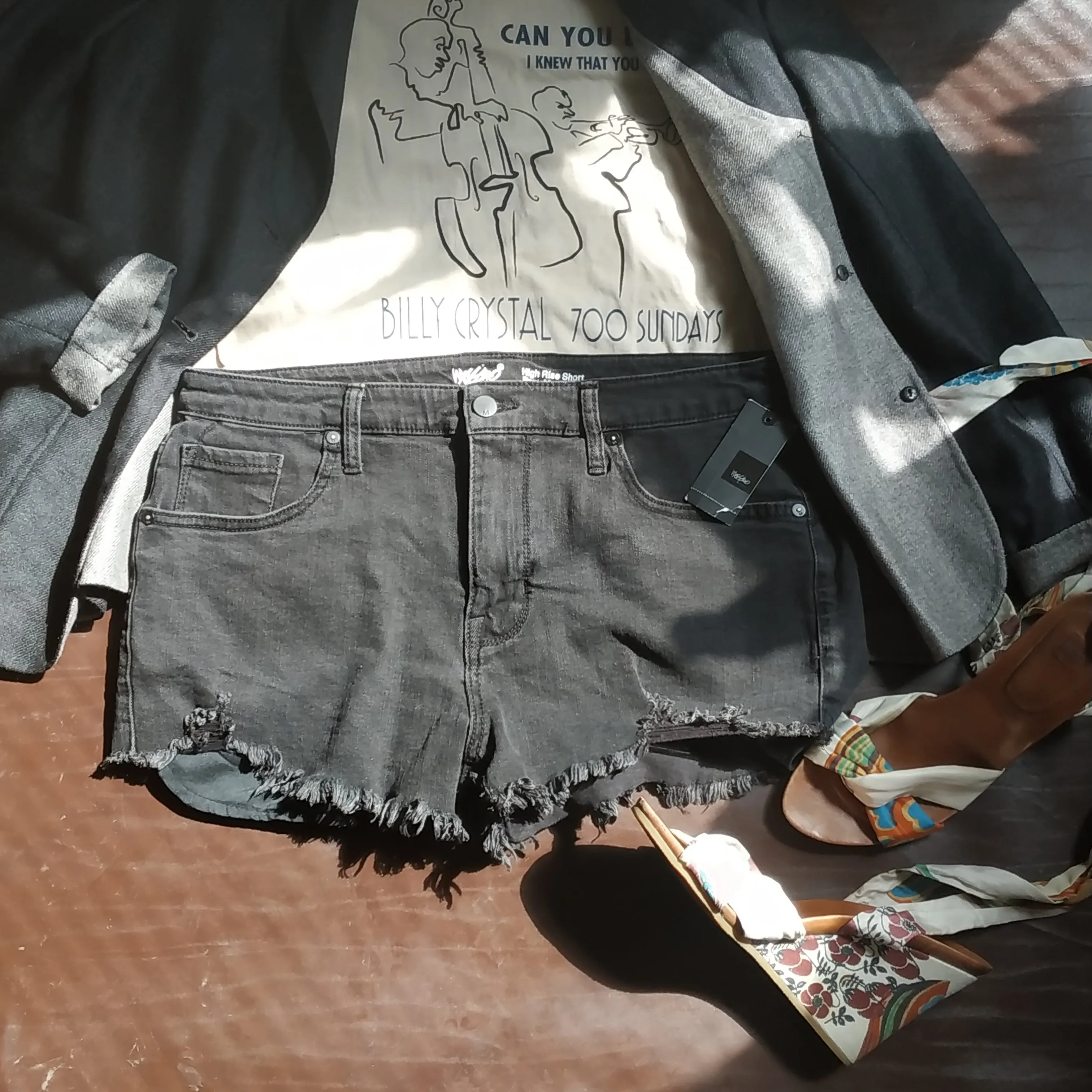 Mossimo High Rise Denim Shorts Size 14