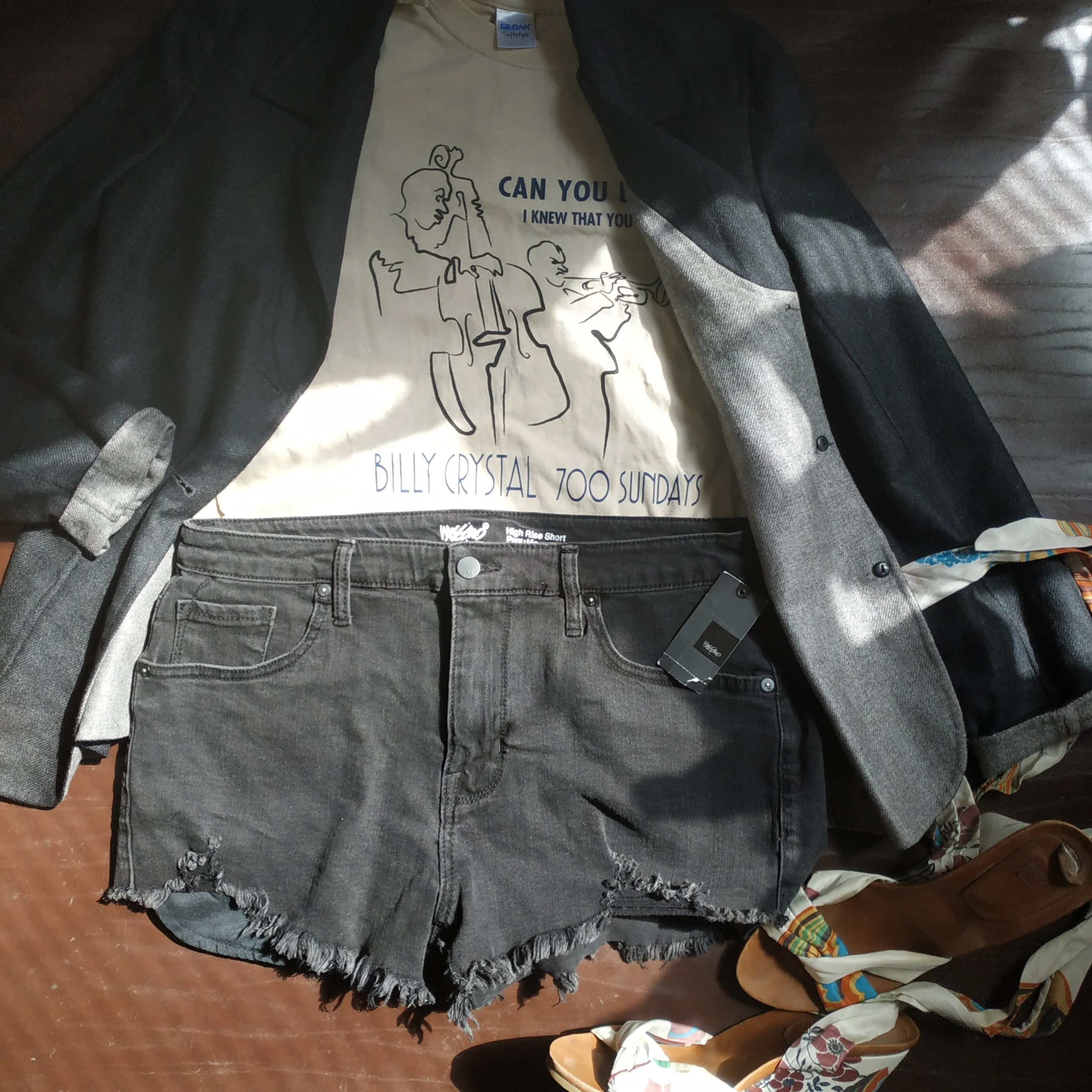 Mossimo High Rise Denim Shorts Size 14