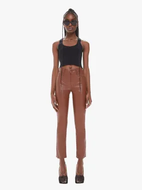 Mother - Mid Rise Dazzler Ankle in Friar Brown